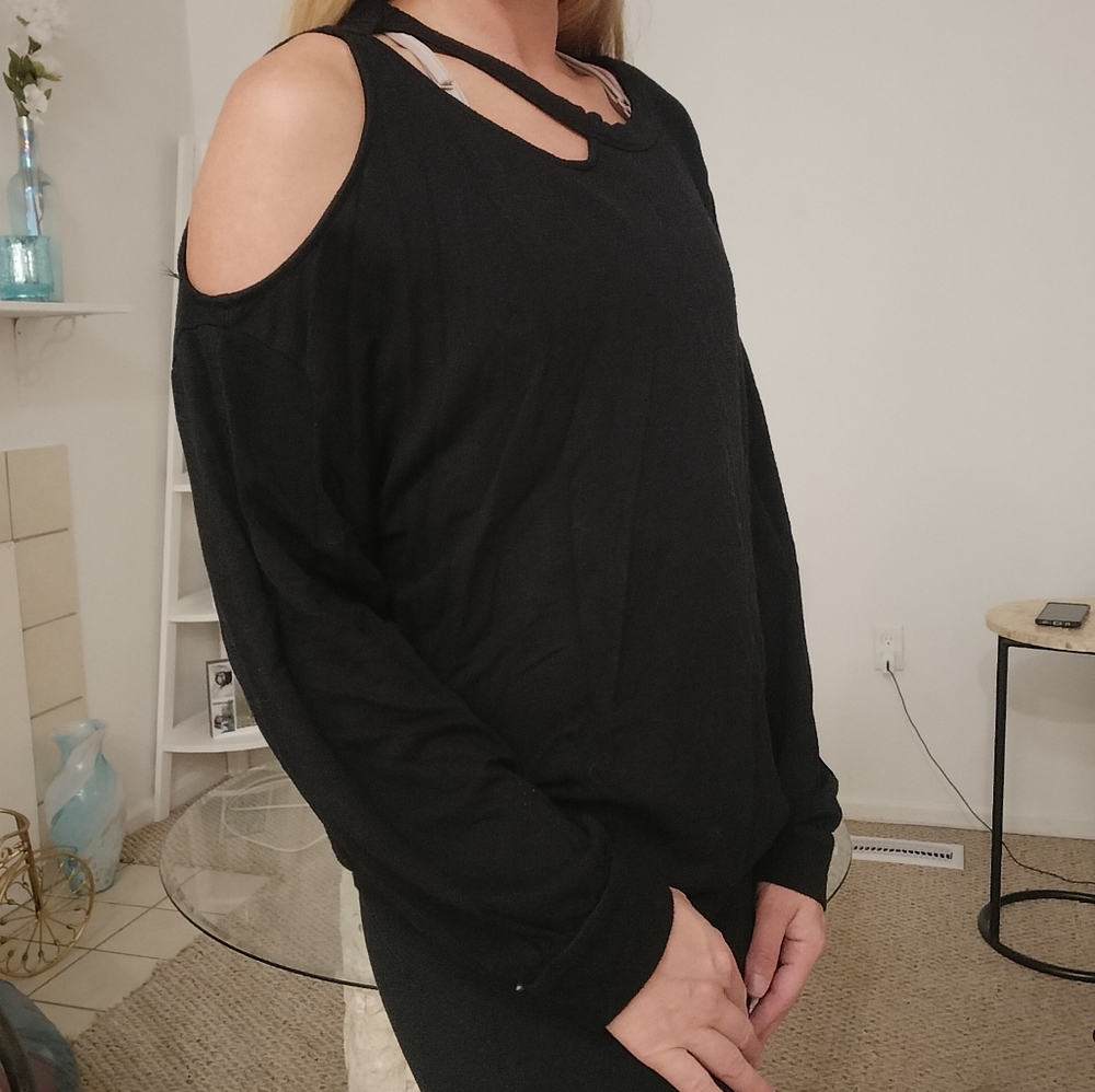 Express Cold Shoulder Sweatshirt